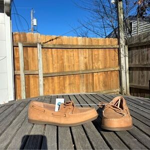 Nwt Men's Bennett Genuine Leather Loafers - Goodfellow & Co size 12 Cognac